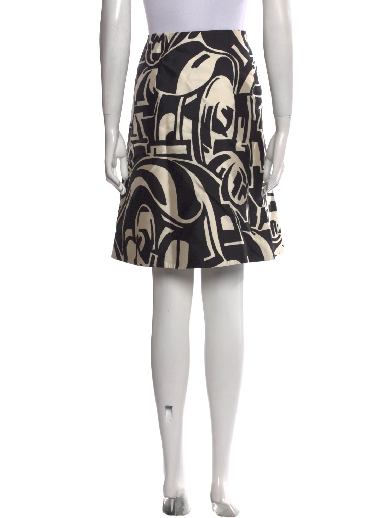 Ralph Lauren Black Label Silk Knee-Length Skirt